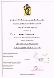 certyfikat szkolenie 1
